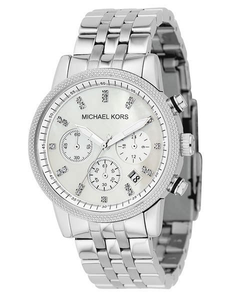 reloj michael kors all stainless steel 5 atm|michael kors clearance outlet.